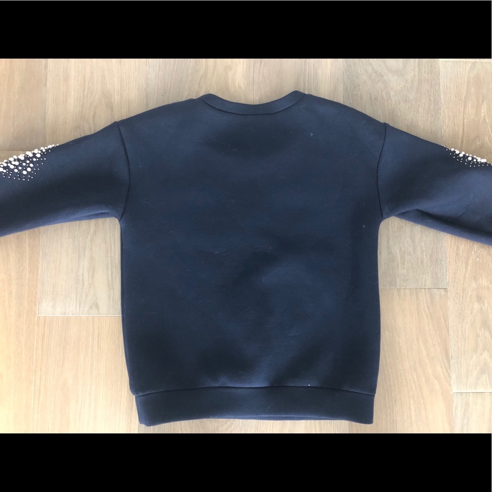 Dolce & Gabbana Navy and White Embellished Sweatshirt - Picture 5 of 5